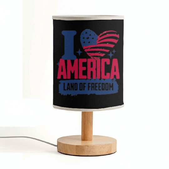 Clothing Apparel Fabric Lamps i love america