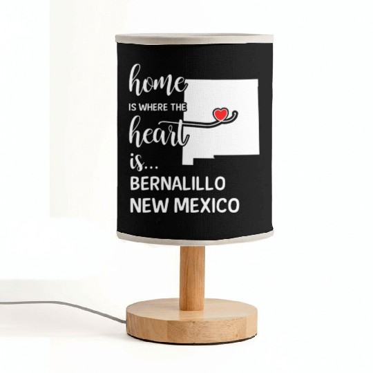 Bernalillo County New Mexico Is Where My Heart Fabric Lamps