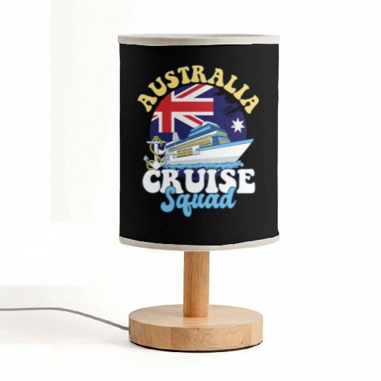 Australia Cruise Squad Family Vacation Trip Fabric Lamps