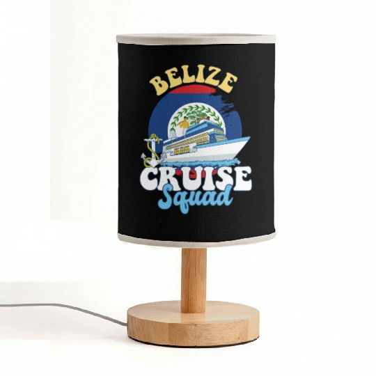 Belize Cruise Squad Family Vacation Trip Fabric Lamps