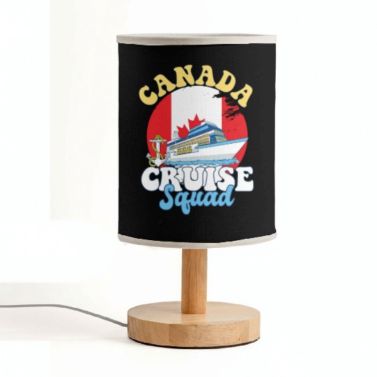 Canada Cruise Squad Family Vacation Trip Fabric Lamps