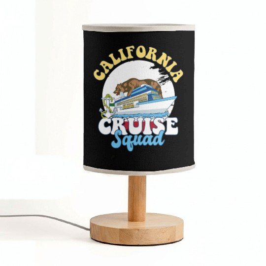 California Cruise Squad Family Vacation Trip Fabric Lamps