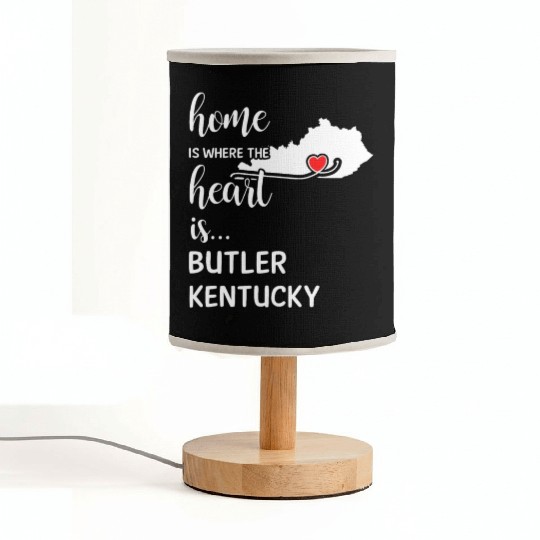 Butler County Kentucky Is Where My Heart Is Gift Fabric Lamps