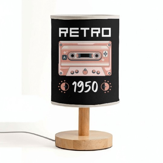 Retro Tape Music Nostalgia Vintage 1950 Fabric Lamps