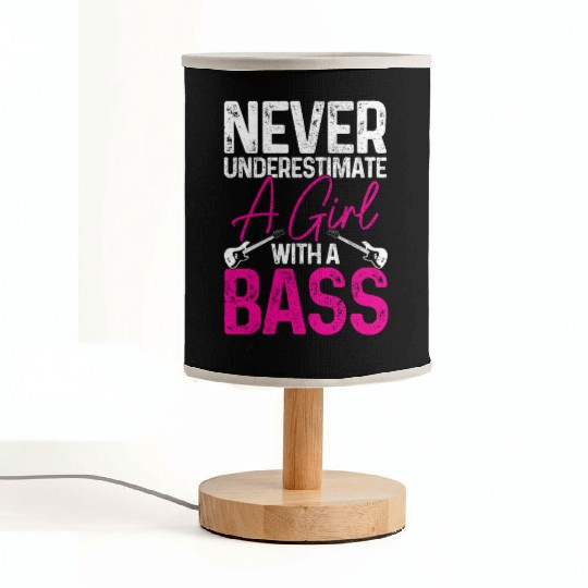Bass Guitar Player Bassist Funny Gift Fabric Lamps