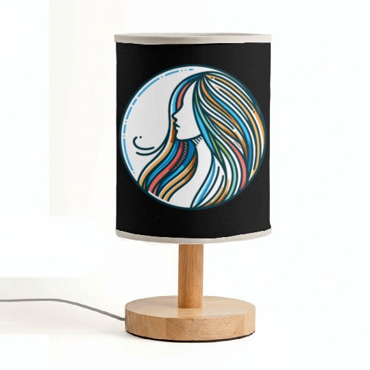 Woman, Spectrum of Serenity Fabric Lamps