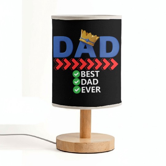 Best Dad Ever Fabric Lamps