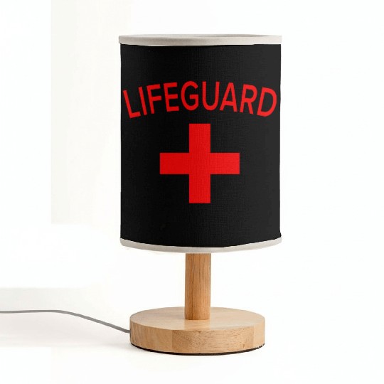 Emp-Lifeguard-Design.Lifeguard Outfit Gift. Fabric Lamps