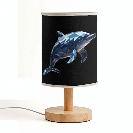 Geometric Style Dolphin Fabric Lamps