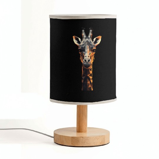 Geometric Style Giraffe Fabric Lamps