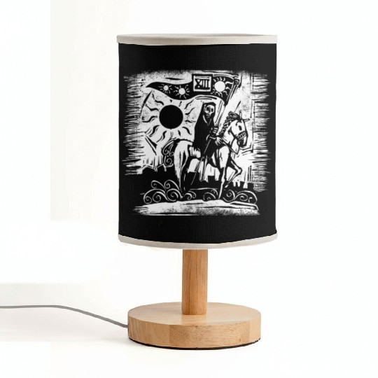 Tarot Death Card Blackcraft Fabric Lamps