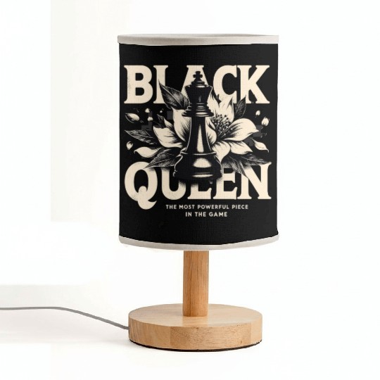 Black Queen The Most Powerful Chess African USA Fabric Lamps