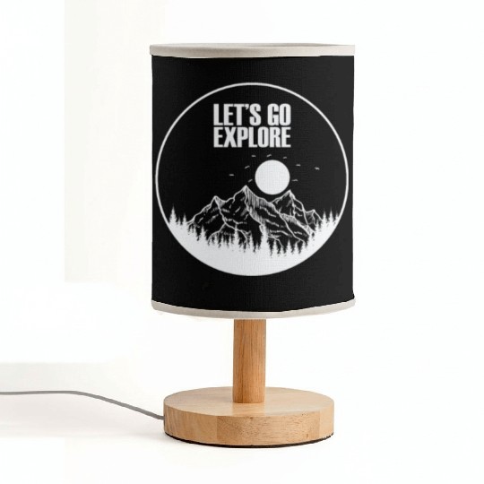 Let's go Explore Hiking Nature Fabric Lamps