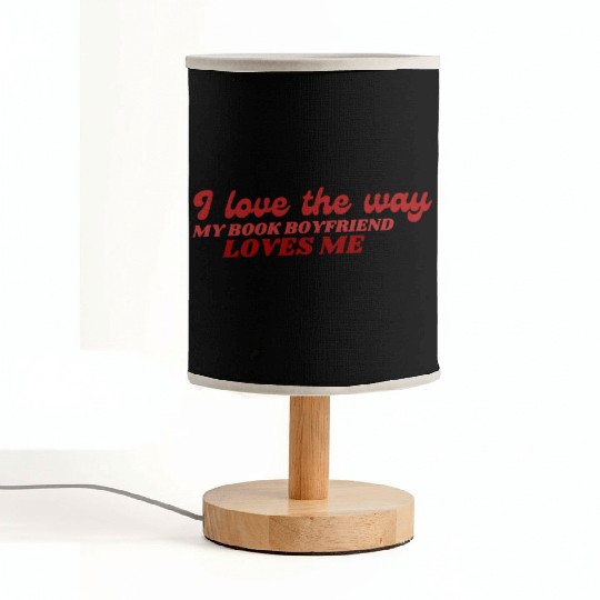 Romantic book boyfriend quote romance books Fabric Lamps