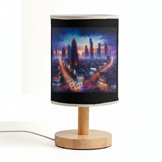 Urban Twilight Fabric Lamps