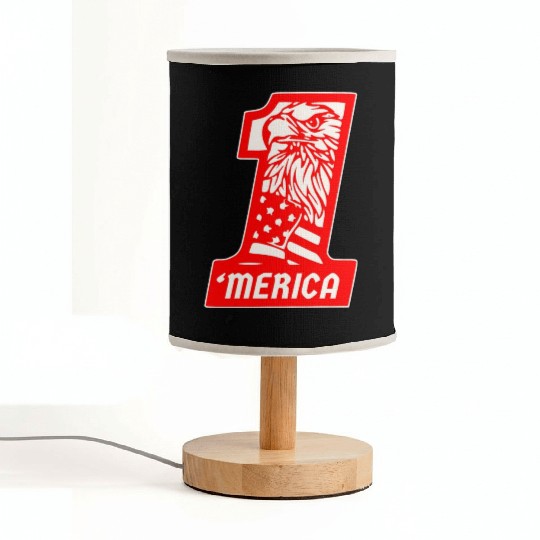 ‘Merica Eagle #1 © WhiteTigerLLC.Com Fabric Lamps
