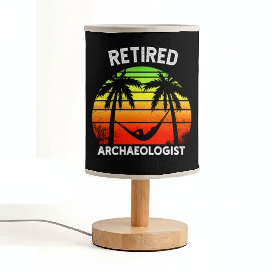 Twilight of Discovery: A Retired Archaeologist Fabric Lamps