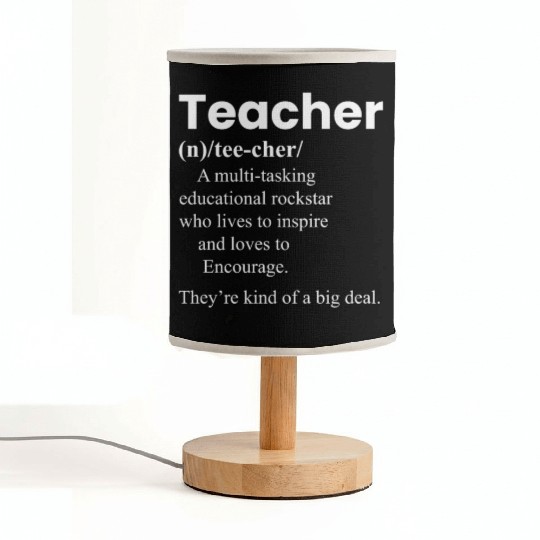 Teacher Definition Teacher Appreciation Fabric Lamps