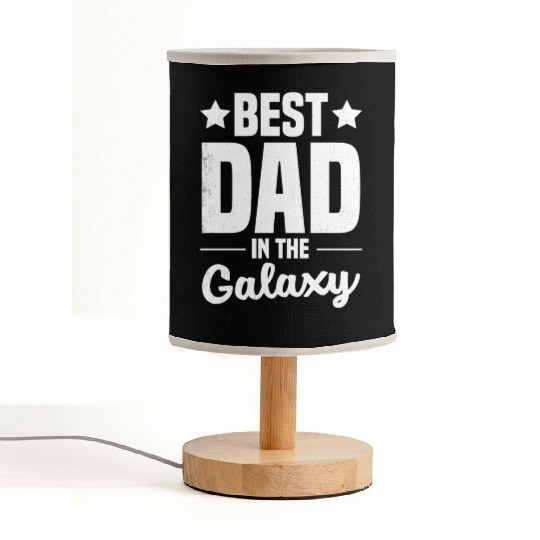 Best Dad in the Galaxy Fabric Lamps