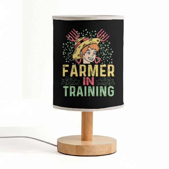 Farmer in Training Vegetable Farmer Gift Fabric Lamps