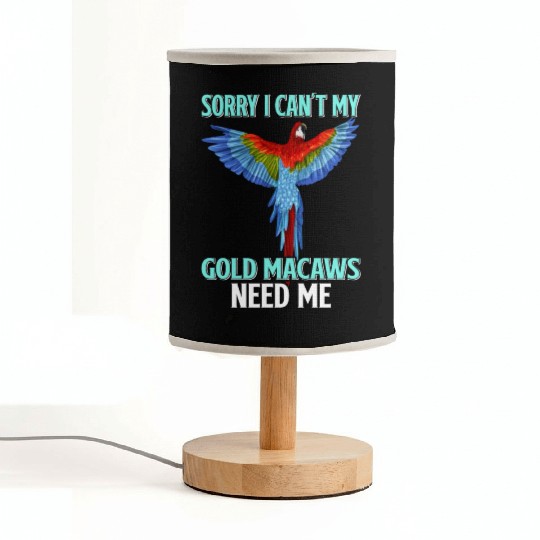 Gold Macaw Ornithologist Enthusiast Gift Fabric Lamps