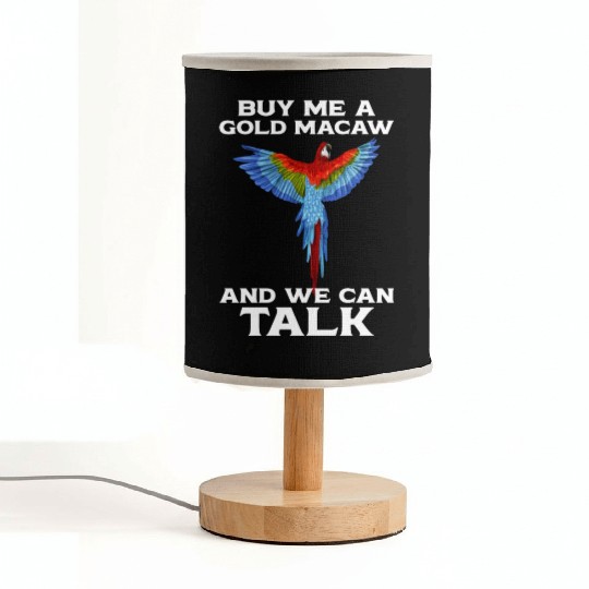 Blue Gold Macaw Ornithologist Enthusiast Gift Fabric Lamps