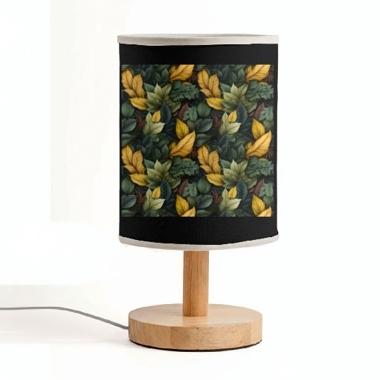 Fall Leaves Pattern Fabric Lamps
