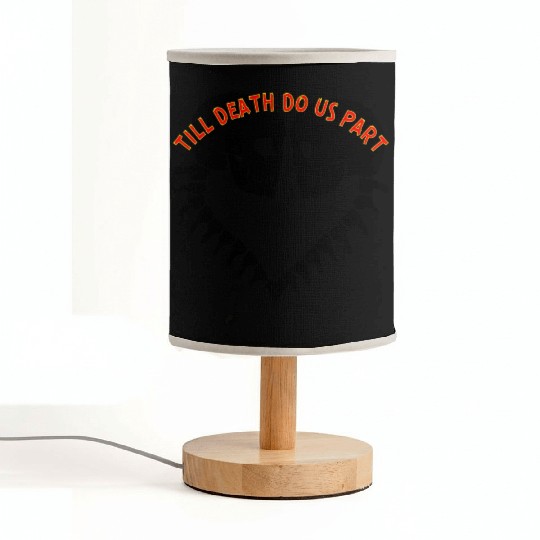 Skulls Till Death Do Us Part Heart © Fabric Lamps