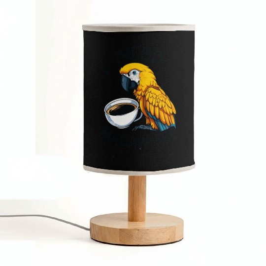 Gold Macaw Macaw-Fee Coffee Lover Fabric Lamps