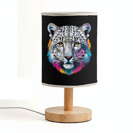 Snow Leopard Fabric Lamps