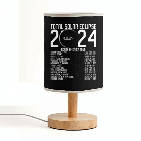 North America Tour 2024 Totality Solar Eclipse Fabric Lamps