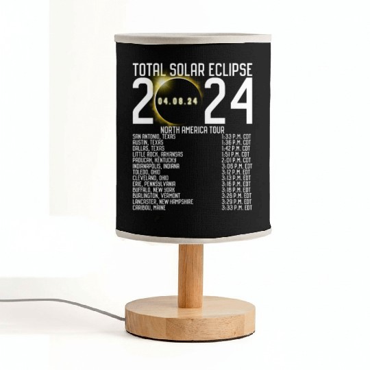 North America Tour 2024 Totality Solar Eclipse Fabric Lamps