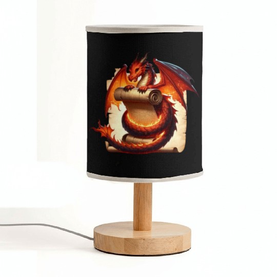 Fantasy Creature Papyrus Scroll Dungeon Dragon Fabric Lamps