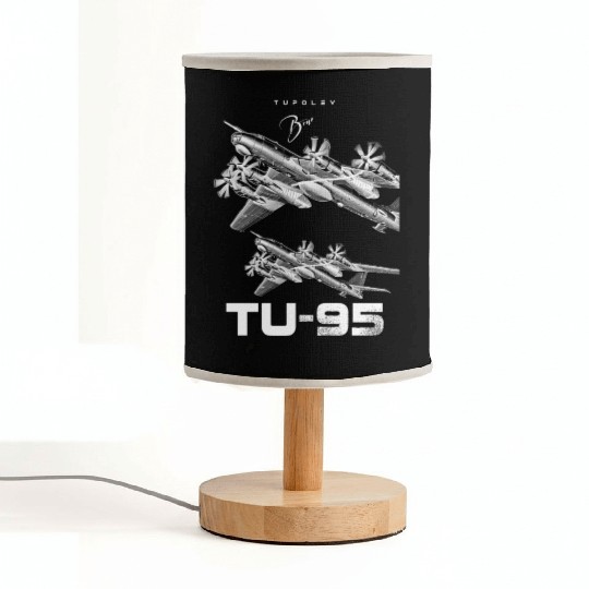 Tupolev TU-95 Heavy Russian Bomber Aircraft Fabric Lamps