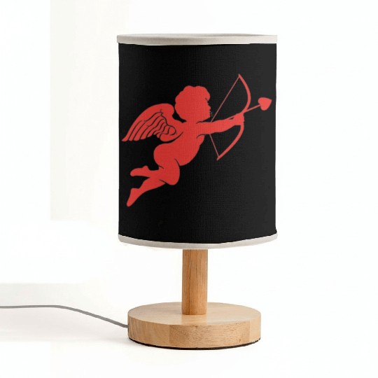 A cupid angel with a bow and arrow Fabric Lamps