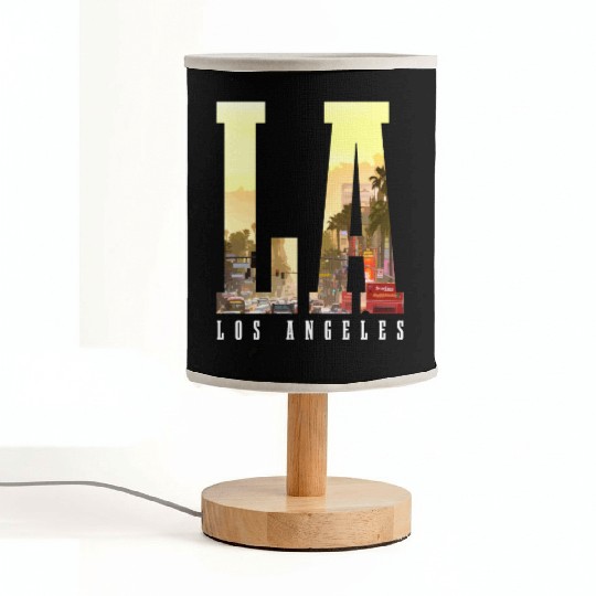 Los Angeles California LA Gift Fabric Lamps