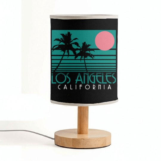 Los Angeles California LA Gift Fabric Lamps