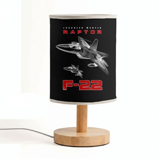 F-22 Raptor Fighterjet Us Air Force Warbird Fabric Lamps