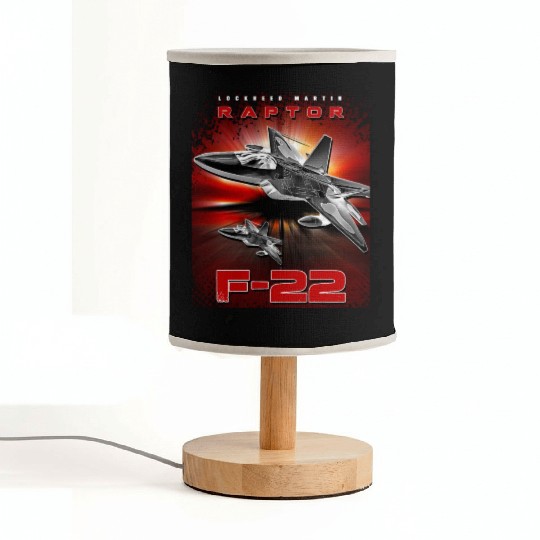 F-22 Raptor Fighterjet Us Air Force Warbird Fabric Lamps