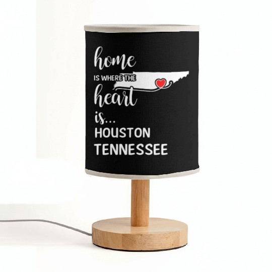 Houston County Tennessee Is Where My Heart Is Gift Fabric Lamps