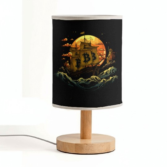 Bitcoin Ship Fabric Lamps
