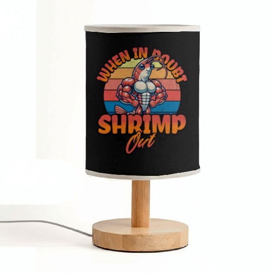 When in Doubt Shrimp Out Fabric Lamps