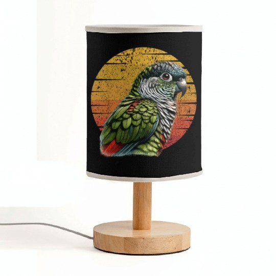 Green Cheeked Conure Cute Conure Parrot Fabric Lamps