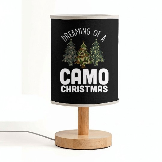 I'm Dreaming Of A Camo Christmas Camouflage Fabric Lamps