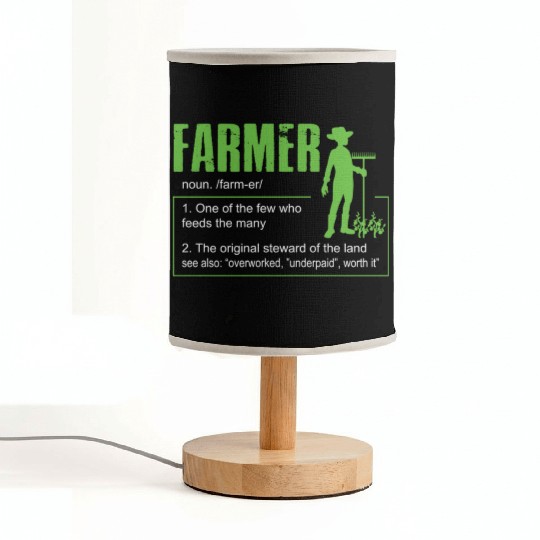 Farm Farmer Definition Fabric Lamps