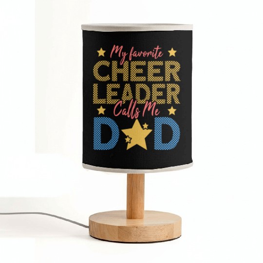 Cheerleader Dad Fabric Lamps