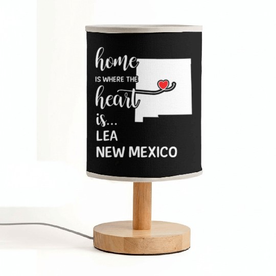 Lea County New Mexico Is Where My Heart Is Gift Fabric Lamps