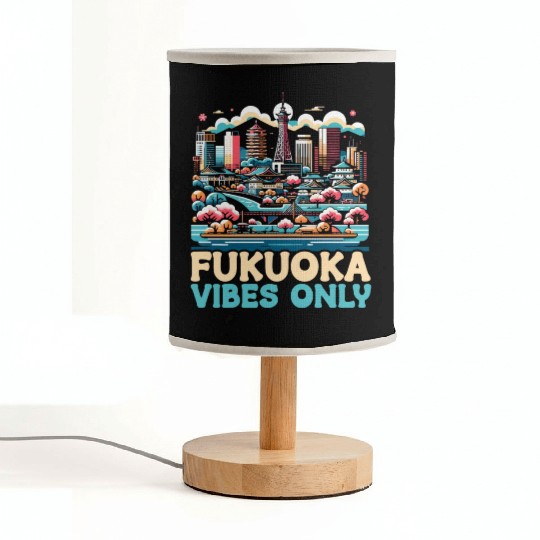 Fukuoka Japan Country Travel Vacation Japanese Fabric Lamps