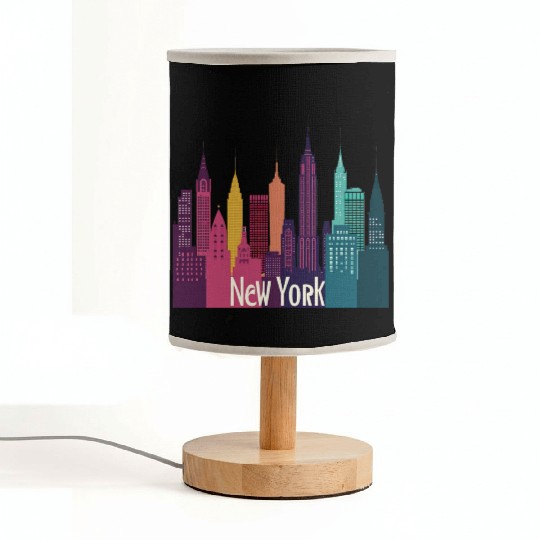 New York City Skyline Fabric Lamps