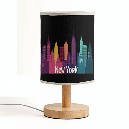 New York City Skyline Fabric Lamps